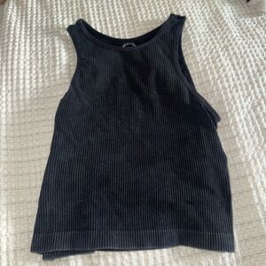 OneStepUp black cropped tank top size L/XL